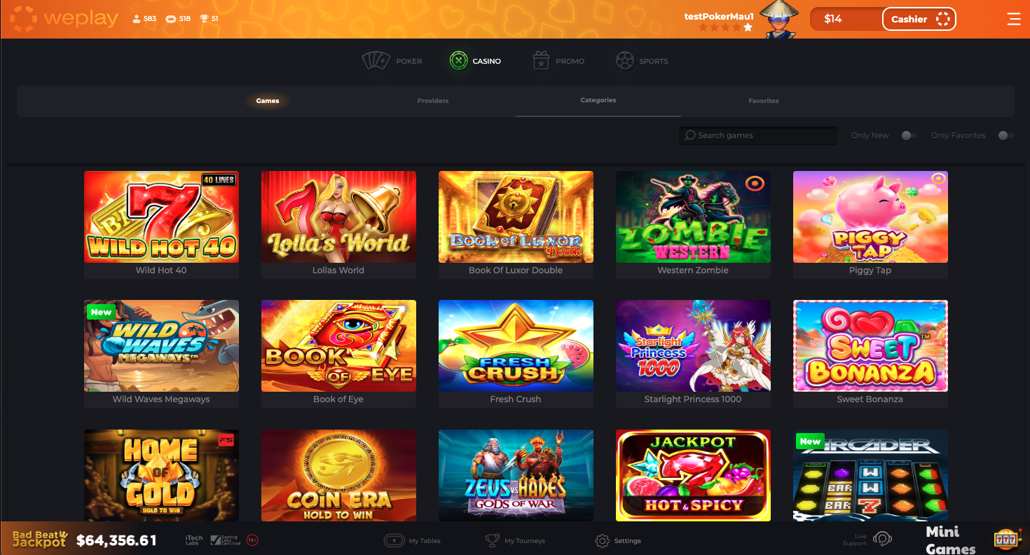 WePlay Poker Registration